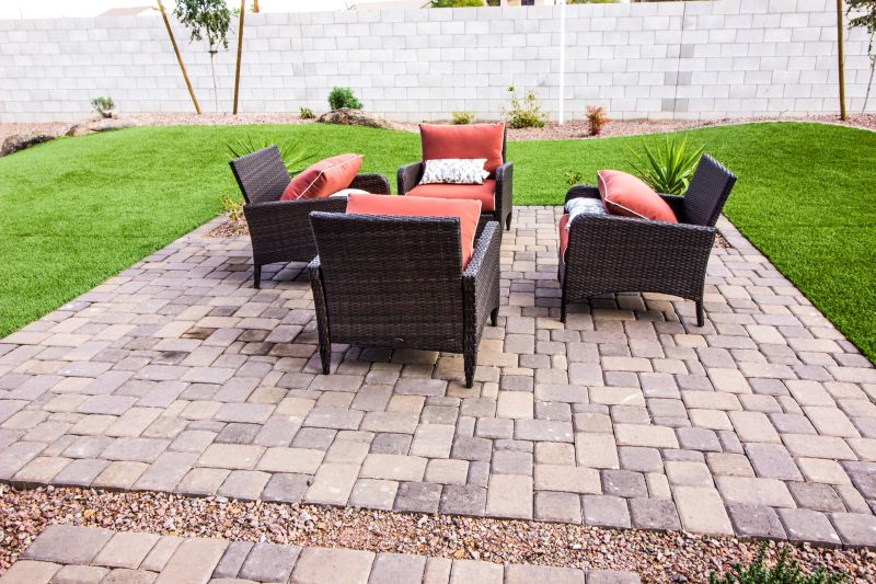 Paver Patio with Seating